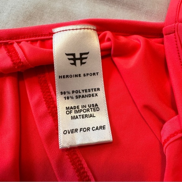 Heroine Sport Small Pink Tank Top ~ Crossover Front High Low Racerback - Picture 6 of 6